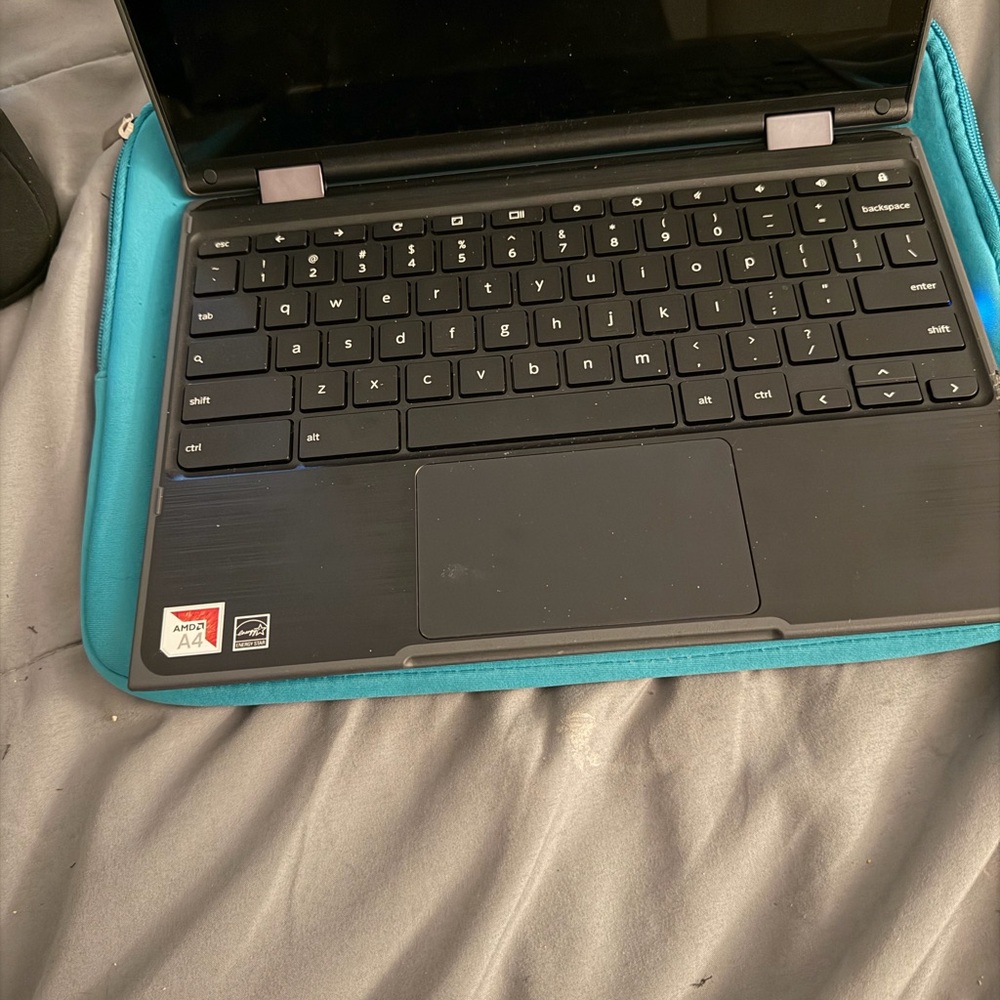 Black Laptop with AMD A4 Processor